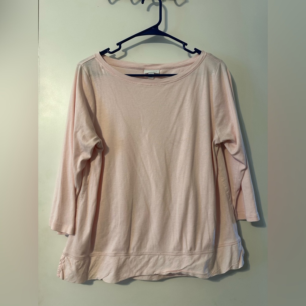 J. Jill Light Pink Long Sleeve Top